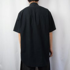 画像3: Ralph Lauren "BLAKE" ロゴ刺繍  Two-Plyコットンボタンダウンシャツ BLACK M (3)