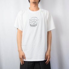 画像2: 〜2000's "Jerry Garcia" ワーゲンバスイラスト アーティスト追悼Tシャツ L (2)