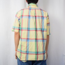 画像3: Ralph Lauren チェック柄 コットンボタンダウンシャツ M (3)