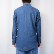 画像3: 70's Wrangler USA製 デニムウエスタンシャツ SIZE15 1/2-33 (3)
