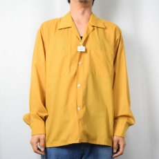 画像2: 60〜70's TOWNCRAFT ポリエステル×コットン オープンカラーシャツ L (2)