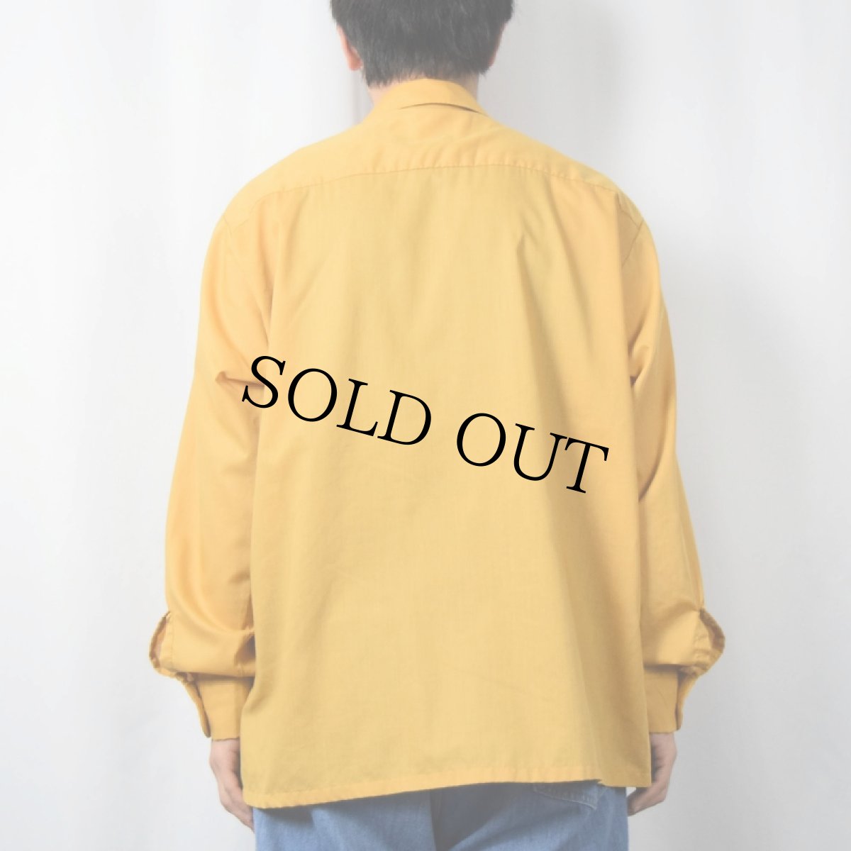 画像3: 60〜70's TOWNCRAFT ポリエステル×コットン オープンカラーシャツ L (3)