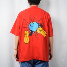 画像3: 90's MICKEY&CO. USA製 青パンミッキー キャラクタープリントTシャツ 3X (3)