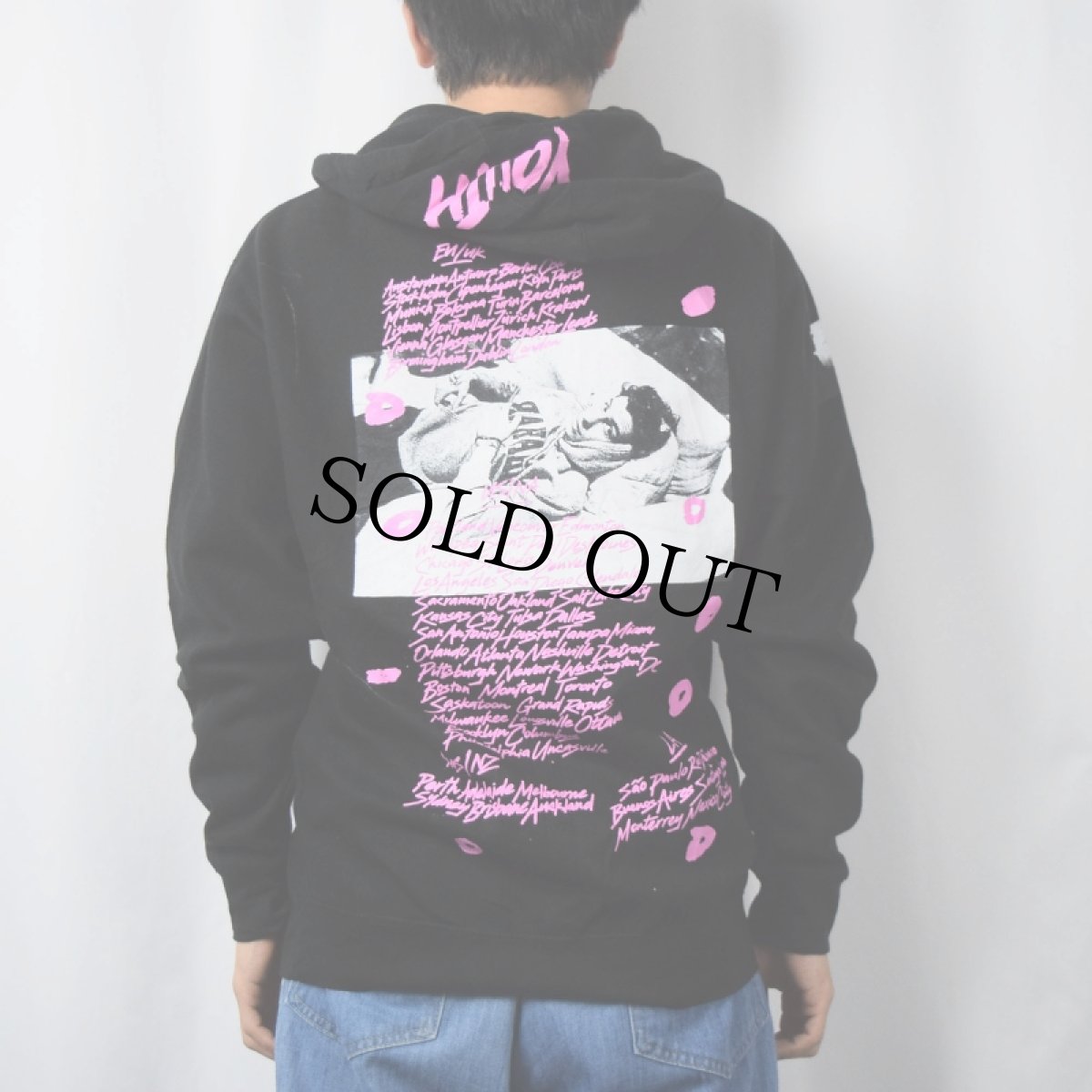 画像4: SHAWN MENDES シンガーソングライターツアースウェットフーディー BLACK S (4)