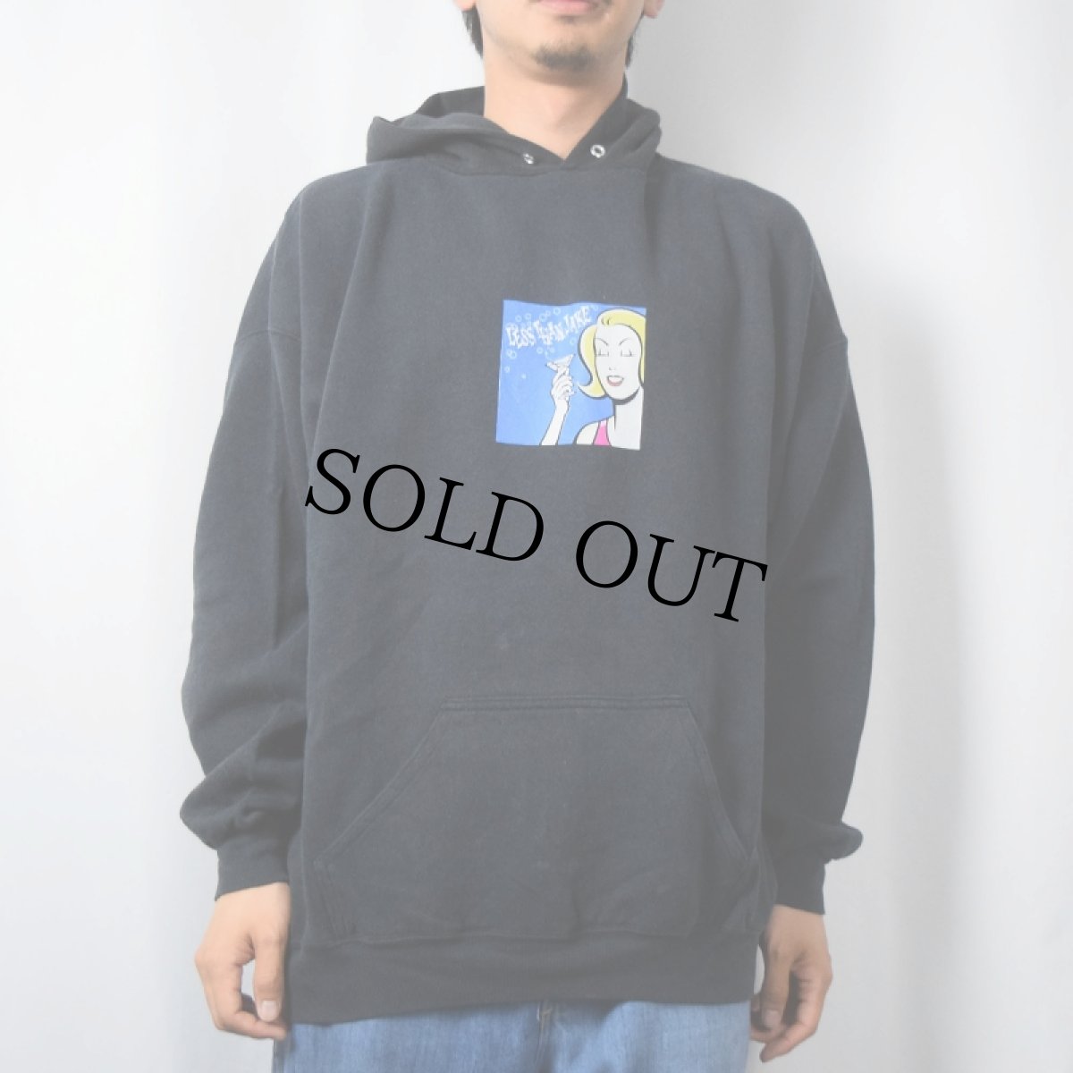 画像2: 90's LESS THAN JAKE スカコア・バンドスウェットフーディー BLACK XL (2)