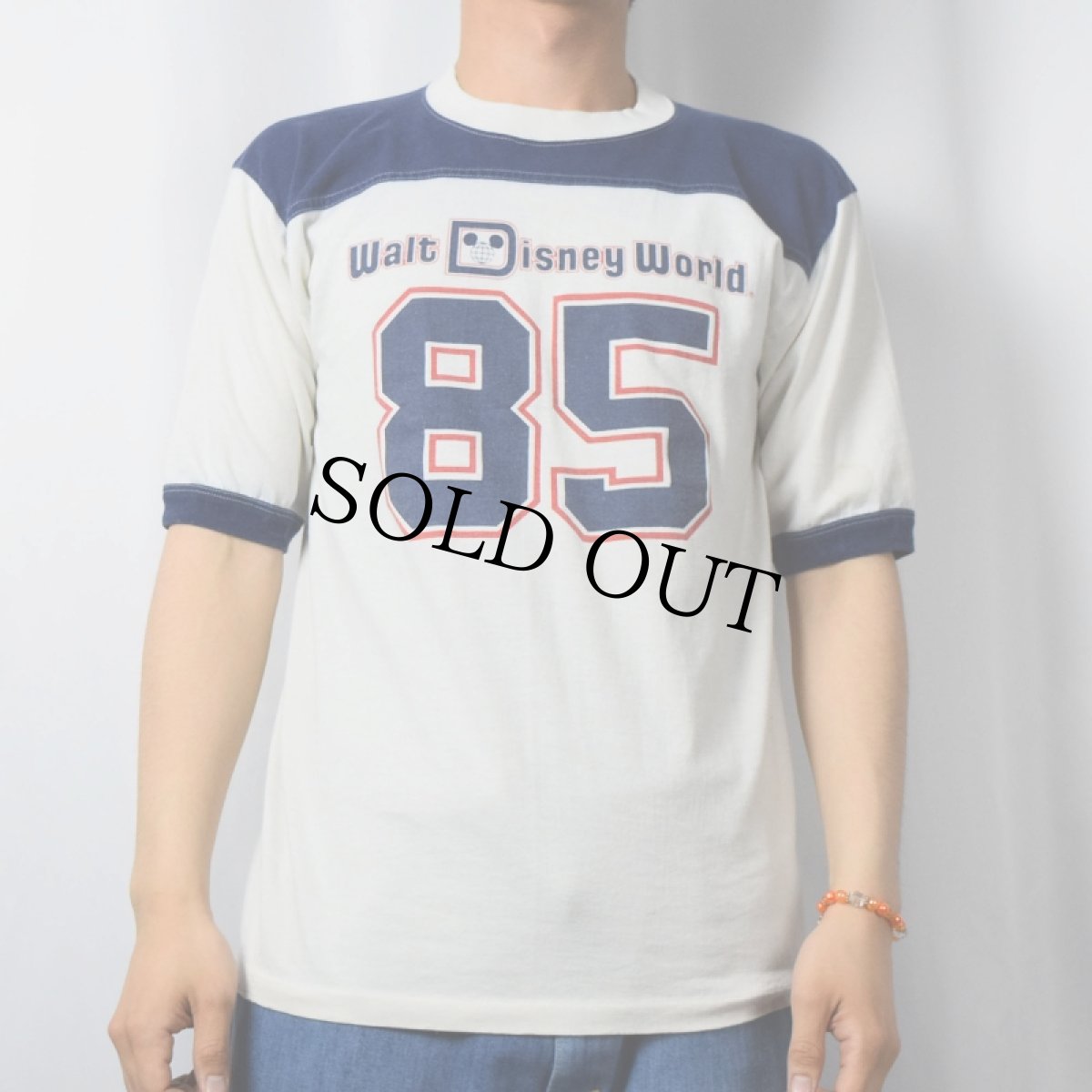 画像3: 80〜90's Diseny USA製 "Walt Disney World" 切り替えデザイン テーマパークプリントTシャツ L (3)