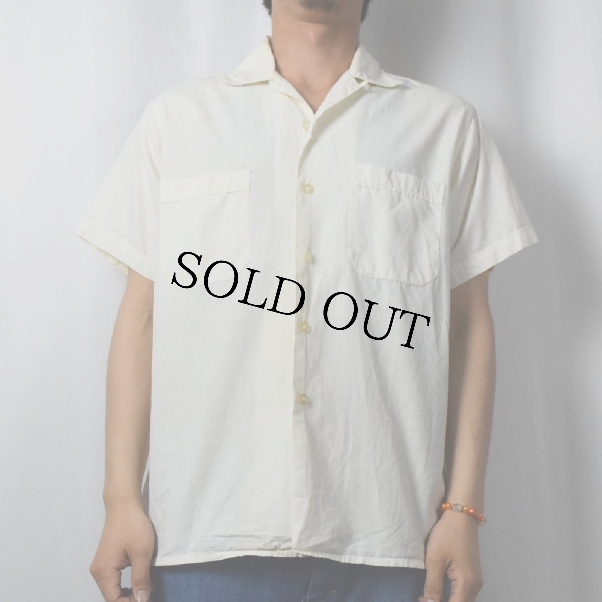 画像3: 50's Douglas "BARKLEY CLUB" チェーン刺繍 オープンカラーシャツ (3)