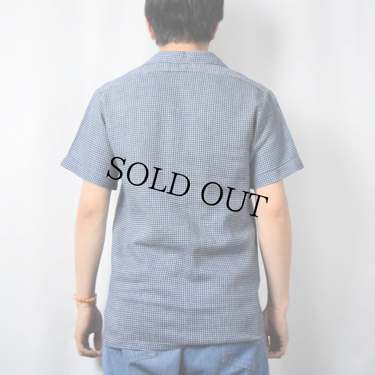 画像3: 50's AERTEX ENGLAND製 オープンカラーメッシュシャツ S (3)