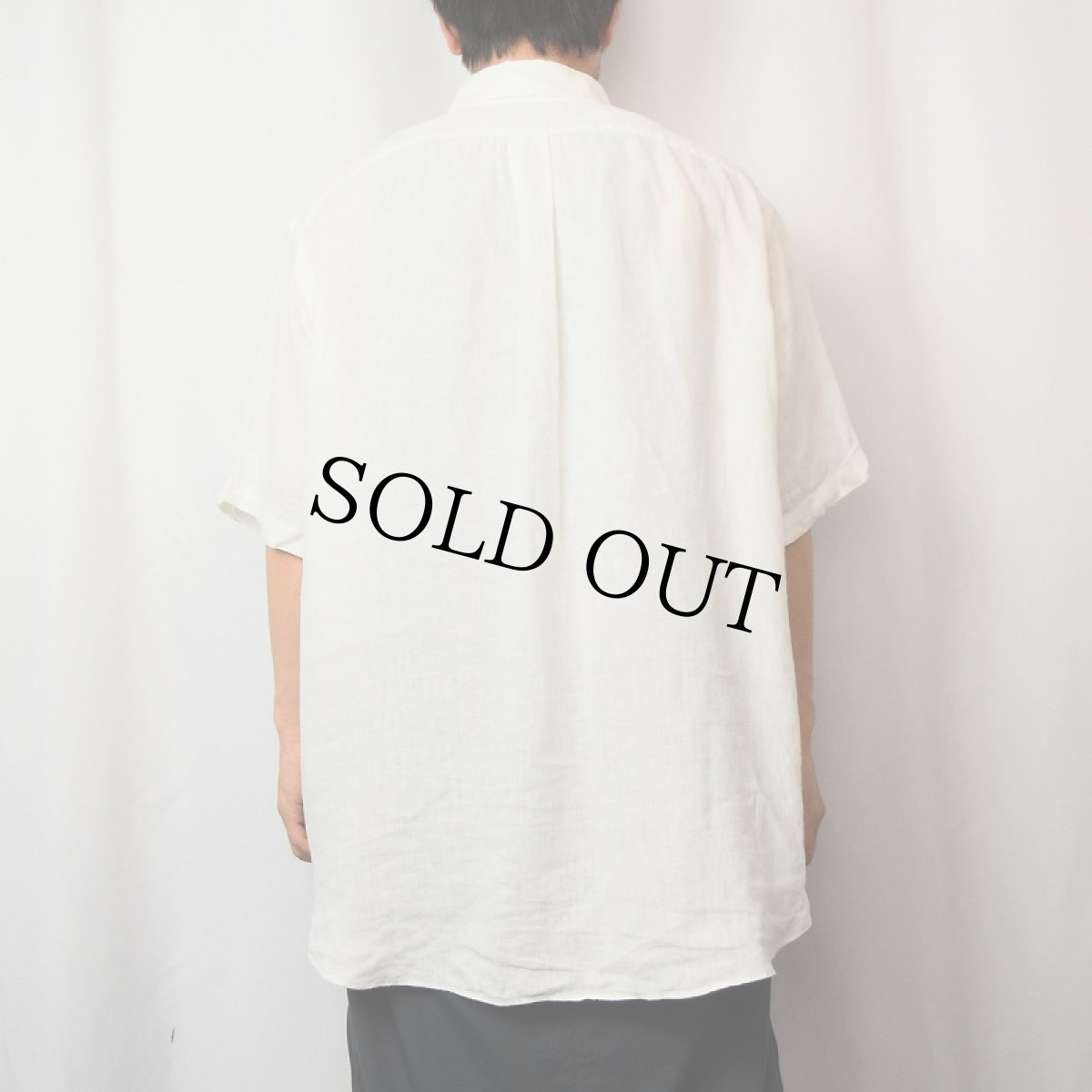 画像3: Ralph Lauren "CLASSIC FIT" リネンボタンダウンシャツ XL (3)