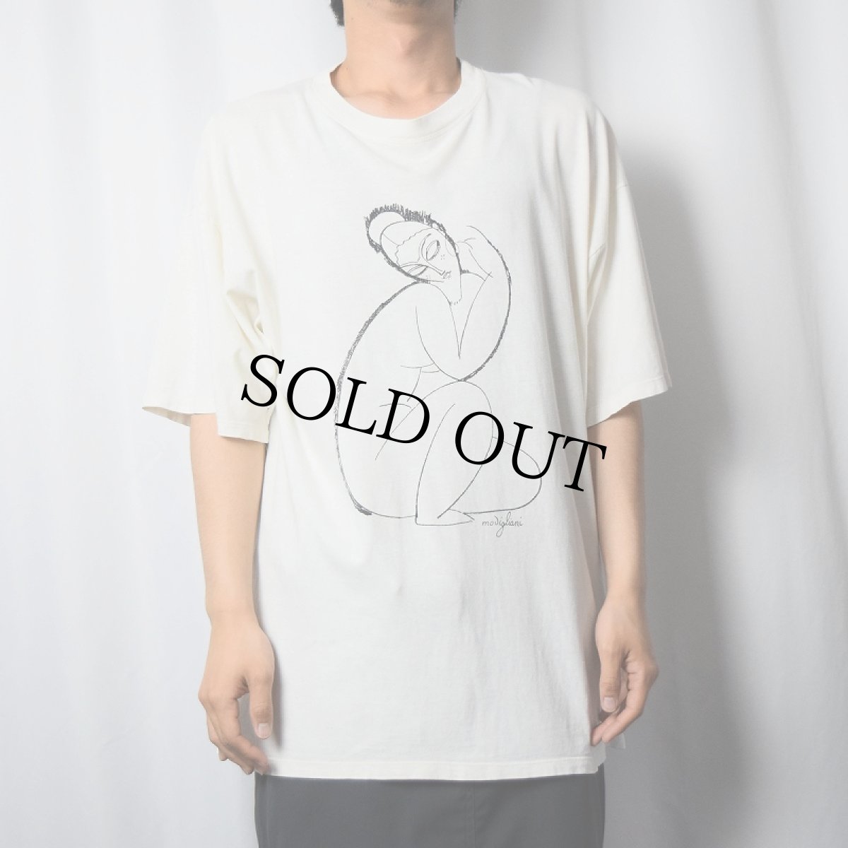 画像2: Amedeo Modigliani アートプリントTシャツ XL (2)