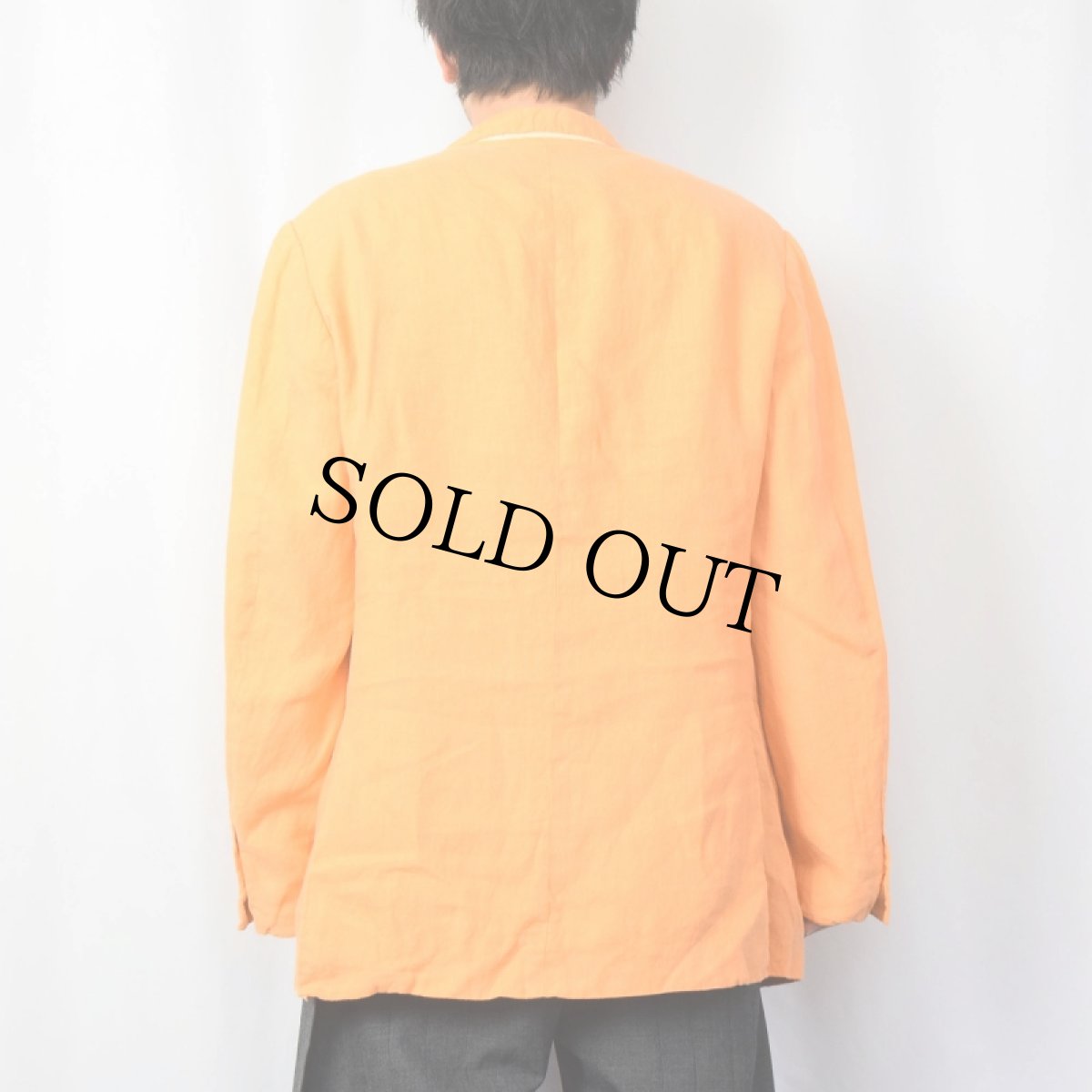 画像3: 80's POLO Ralph Lauren ITALY製 リネンテーラードジャケット SIZE42 (3)