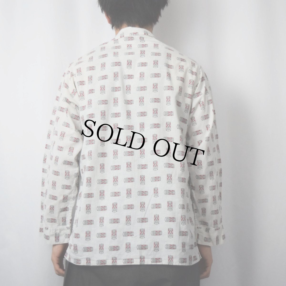 画像3: 70〜80's RESTWELL 総柄 コットンパジャマシャツ (3)