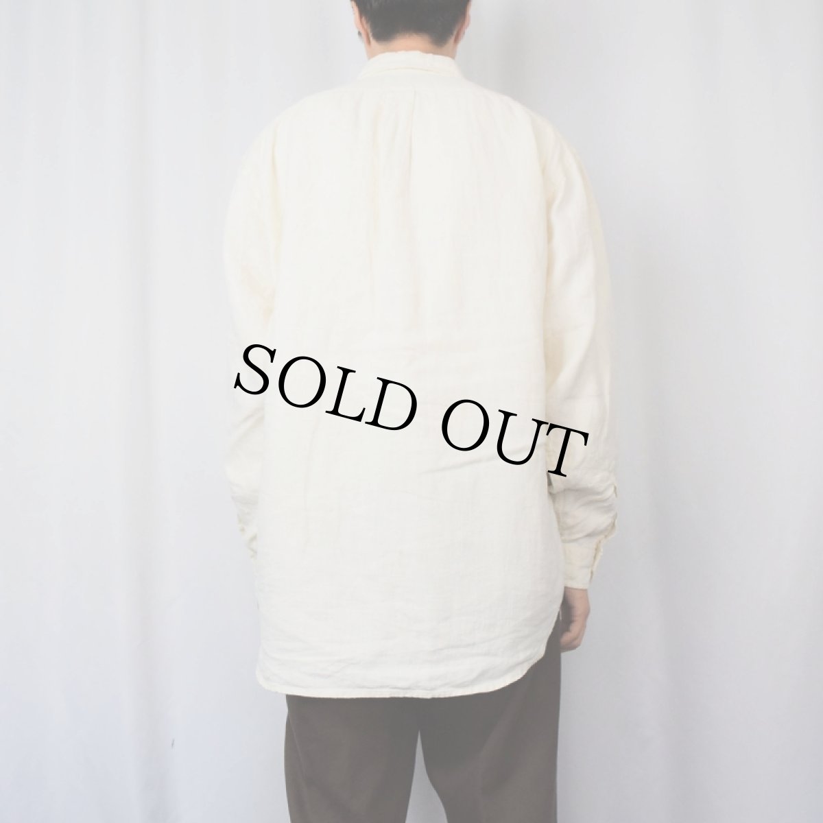 画像3: 90's POLO Ralph Lauren USA製 リネンワークシャツ L (3)