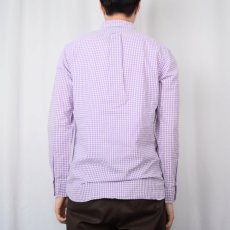 画像3: POLO Ralph Lauren マチ付き ギンガムチェック柄 シアサッカーボタンダウンシャツ S (3)