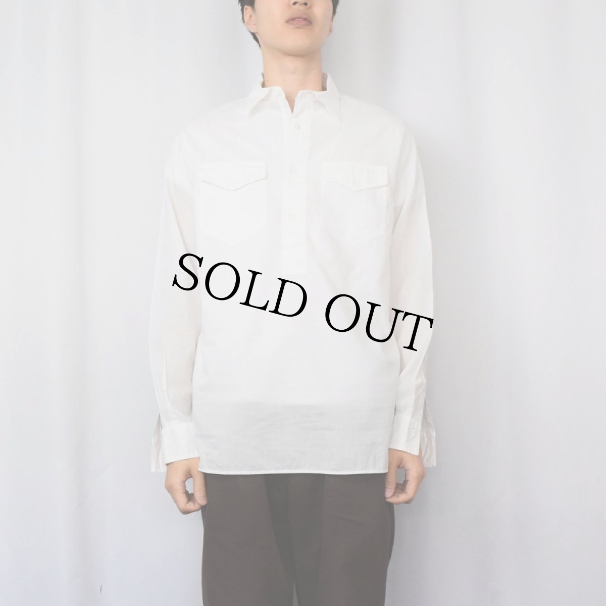 画像2: POLO Ralph Lauren エルボーパッチ付き プルオーバーシャツ M (2)