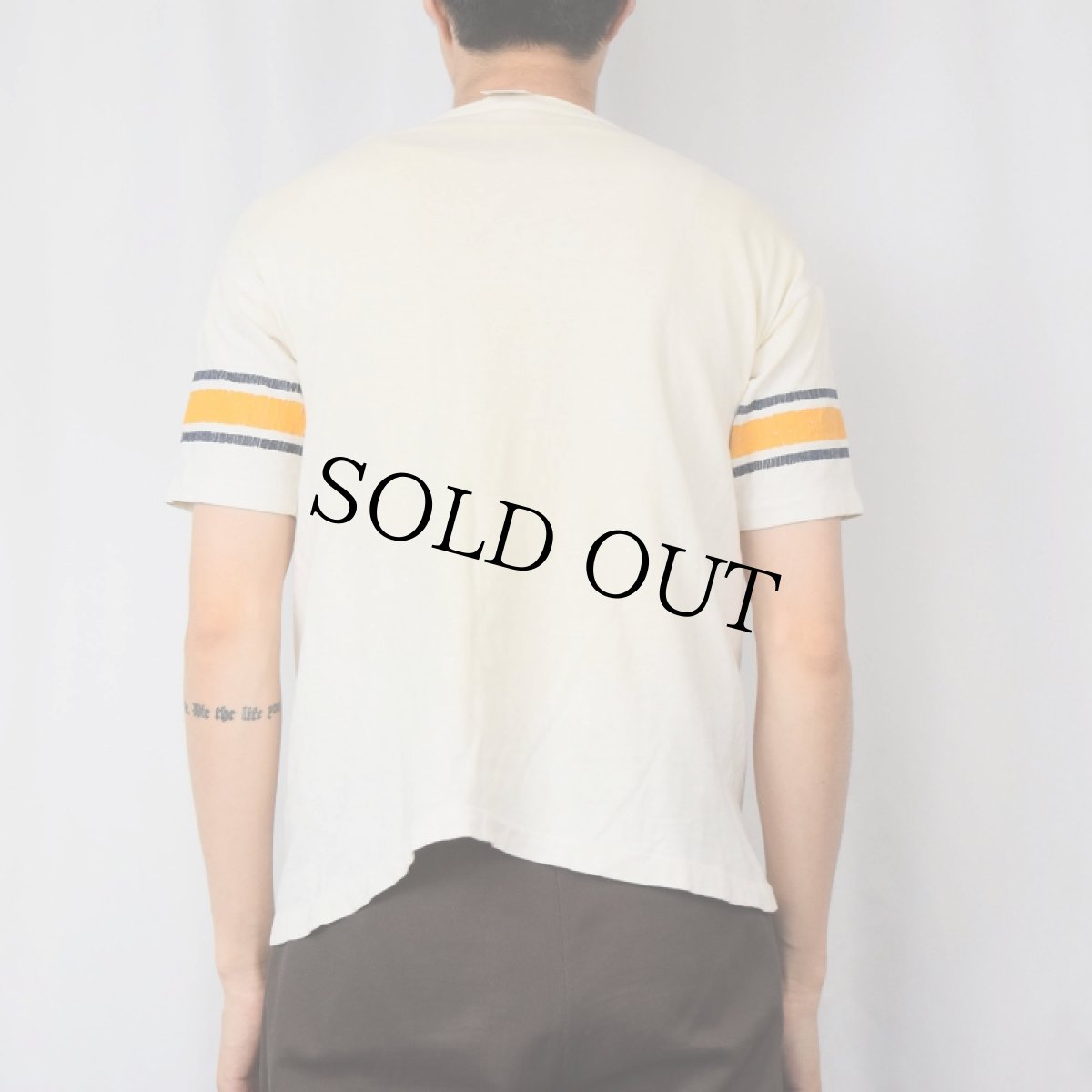 画像3: 70's Champion USA製 バータグ "NOTRE DAME" プリントTシャツ XL (3)