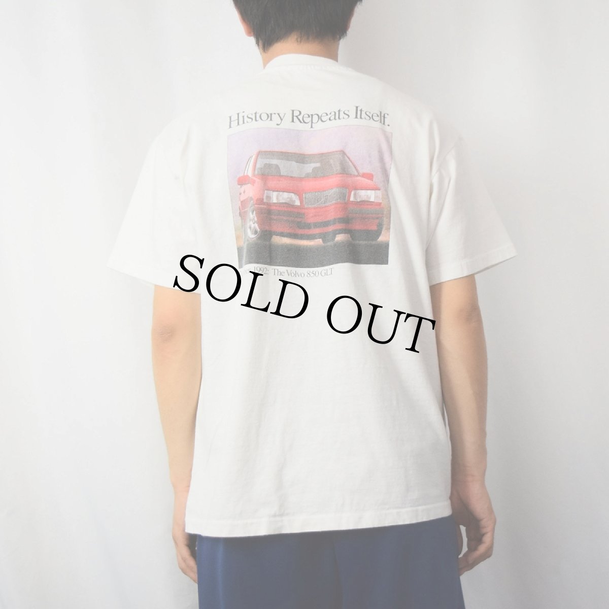 画像4: 90's USA製 "The Volvo" 自動車プリントTシャツ L (4)