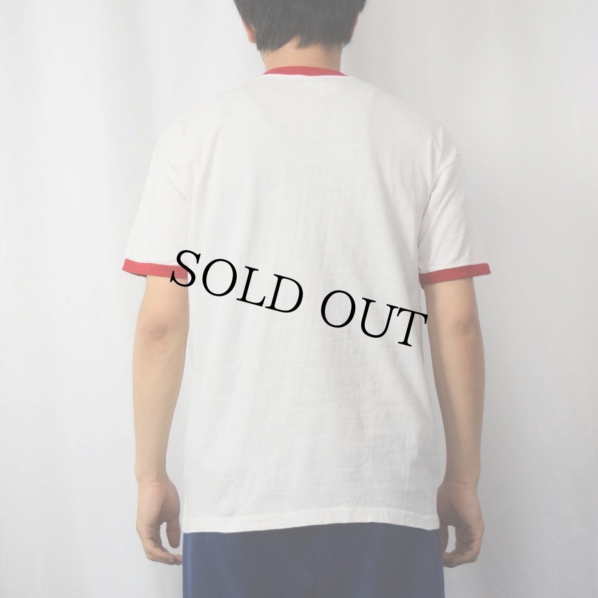 画像3: 70's Champion USA製 バータグ "SCHWINN" 自転車プリントリンガーTシャツ L (3)