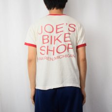 画像4: 70's Champion USA製 バータグ "SCHWINN" 自転車プリントリンガーTシャツ L (4)