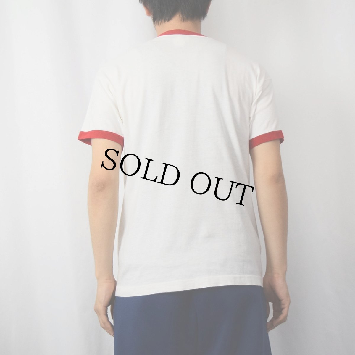 画像3: 70's Champion USA製 バータグ "SCHWINN" 自転車プリントリンガーTシャツ L (3)