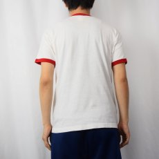 画像3: 70's Champion USA製 バータグ "SCHWINN" 自転車プリントリンガーTシャツ L (3)
