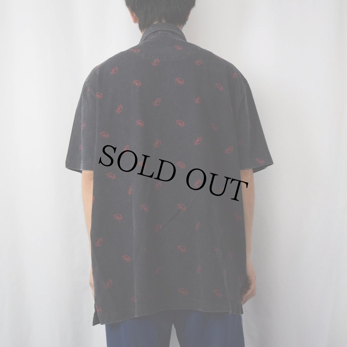 画像3: POLO Ralph Lauren 蟹柄 鹿の子ポロシャツ XXL (3)