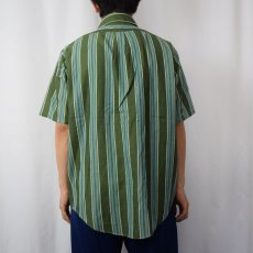 画像3: 60〜70's TOWNCRAFT "PENN-PREST" ストライプ柄 ポリエステル×コットン シャツ L (3)