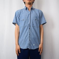 画像2: 70〜80's FIVE BROTHER USA製 シャンブレーシャツ SIZE15-M-15 1/2 (2)