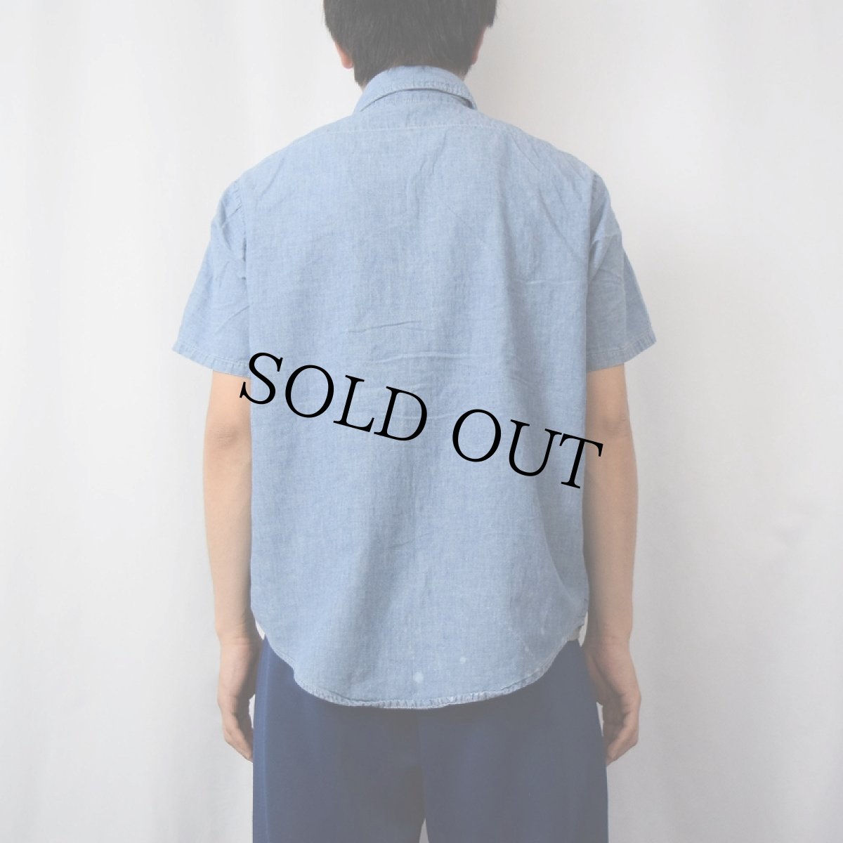 画像3: 70〜80's FIVE BROTHER USA製 シャンブレーシャツ SIZE15-M-15 1/2 (3)