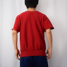画像3: 70's Champion 赤単色タグ REVERSE WEAVE USA製 "PONY EXPRESS TRACK" カットオフスリーブスウェット M (3)