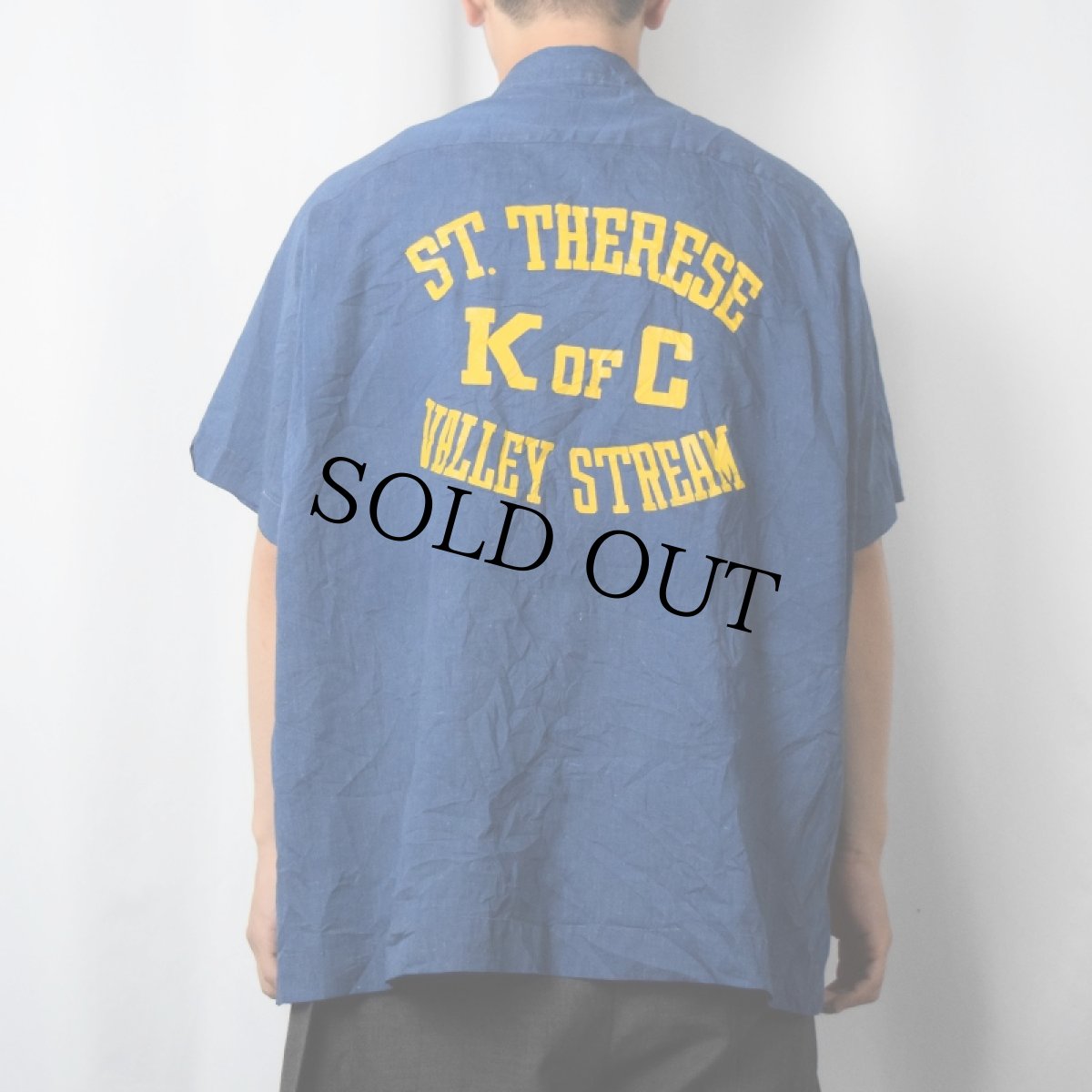 画像3: 70's Hilton USA製 ボーリングシャツ NAVY XL (3)