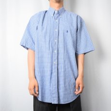 画像2: Ralph Lauren "BLAKE" ギンガムチェック柄 コットンボタンダウンシャツ L (2)
