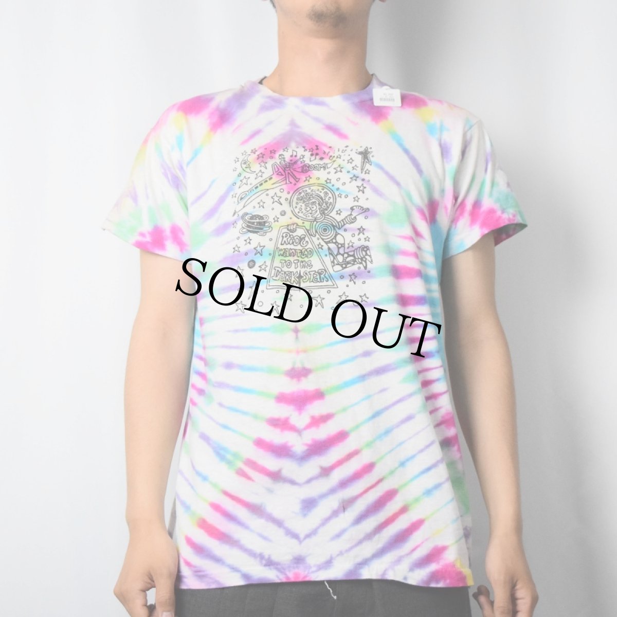 画像3: 80's USA製 "GRATEFULLY DEADICATED" タイダイ バンドパロディTシャツ XL (3)