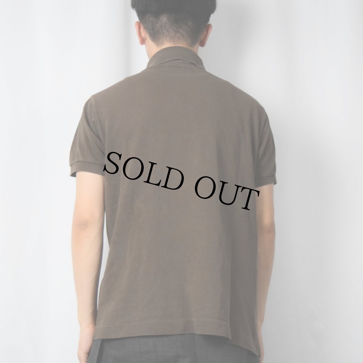 画像3: 70〜80's CHEMISE LACOSTE FRANCE製 ロゴワッペン 鹿の子ポロシャツ SIZE4 (3)