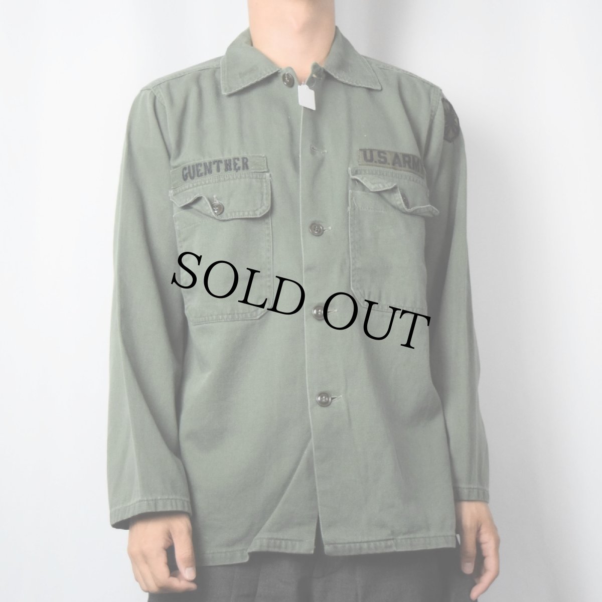 画像2: 60〜70's TROOPER ユーティリティシャツ M (2)