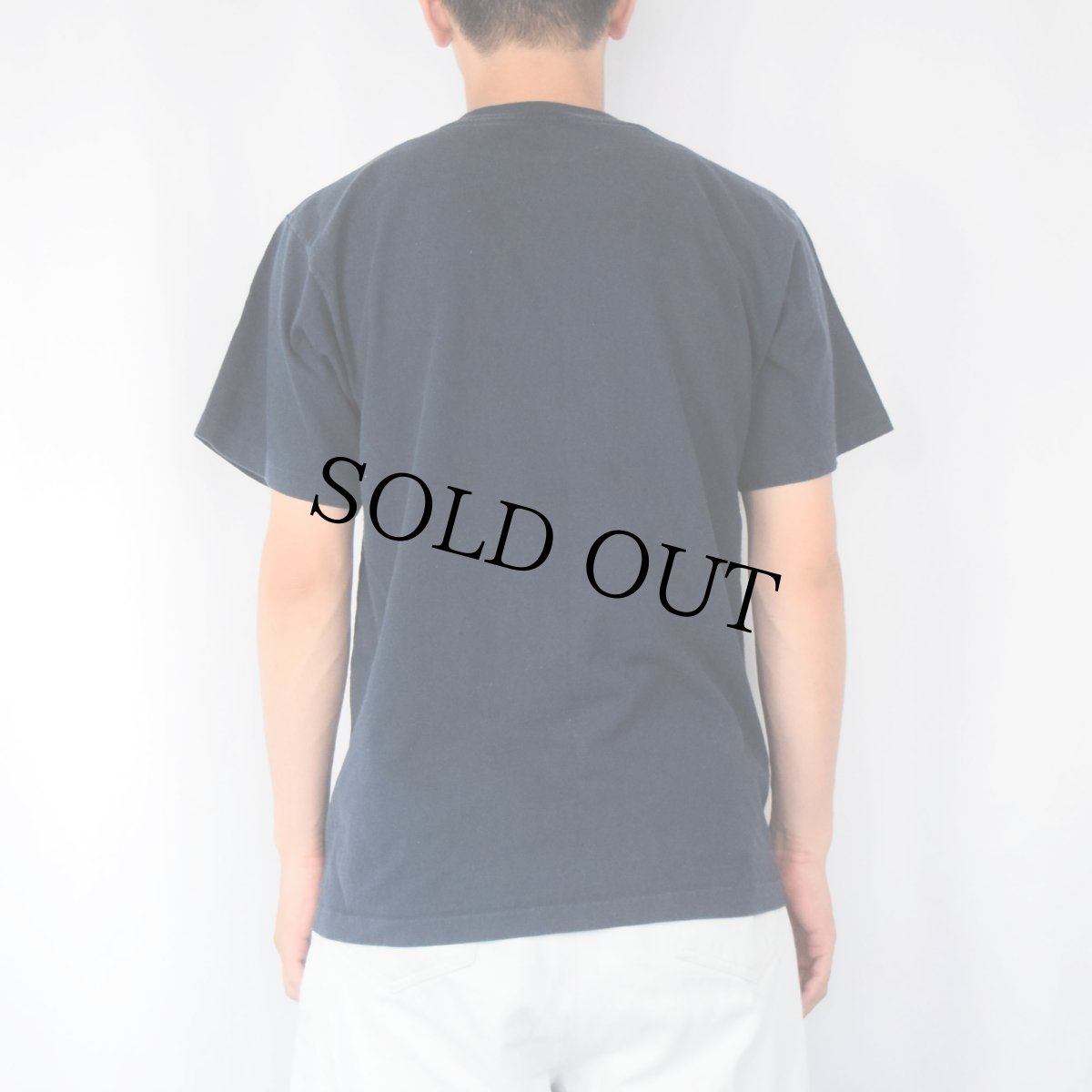 画像3: 90's Gandhi USA製 "Be the change you wish to see in the world" 名言プリントTシャツ NAVY M (3)