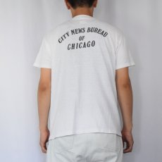 画像3: 80's CITY NEWS BUREAU OF CHICAGO USA製 報道局イラストプリントTシャツ L (3)