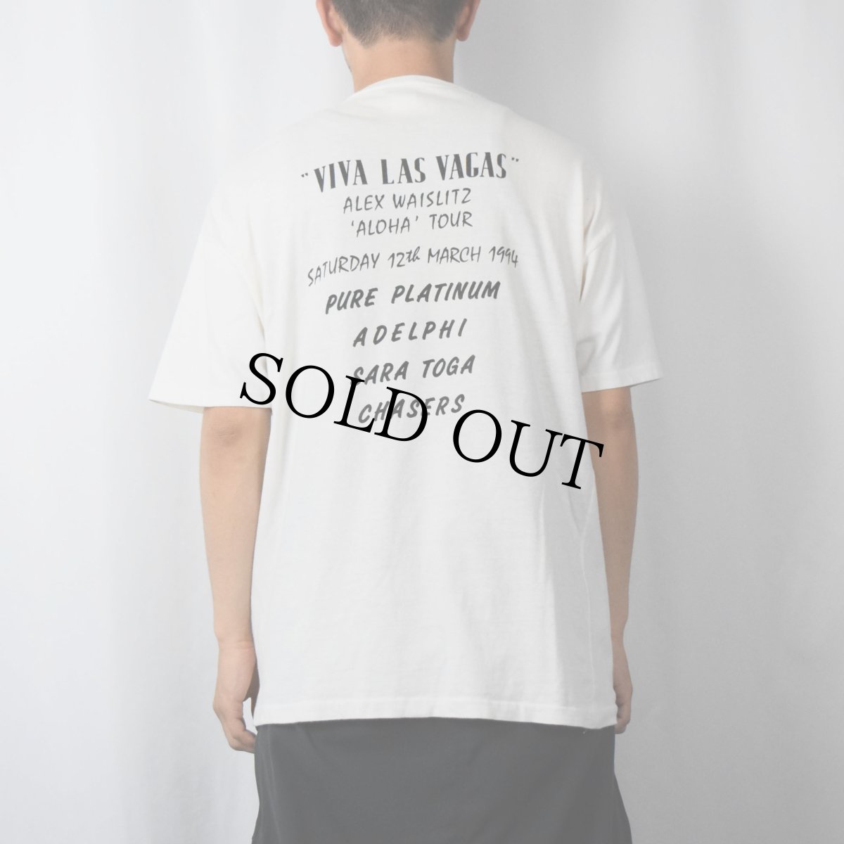 画像3: 90's ALEX WAISLITZ "VIVA LAS VEGAS" ツアーTシャツ L (3)