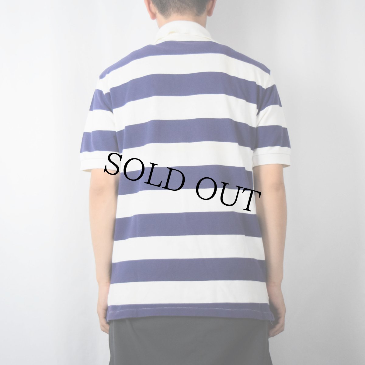 画像3: POLO Ralph Lauren ボーダー柄 ポロシャツ M (3)