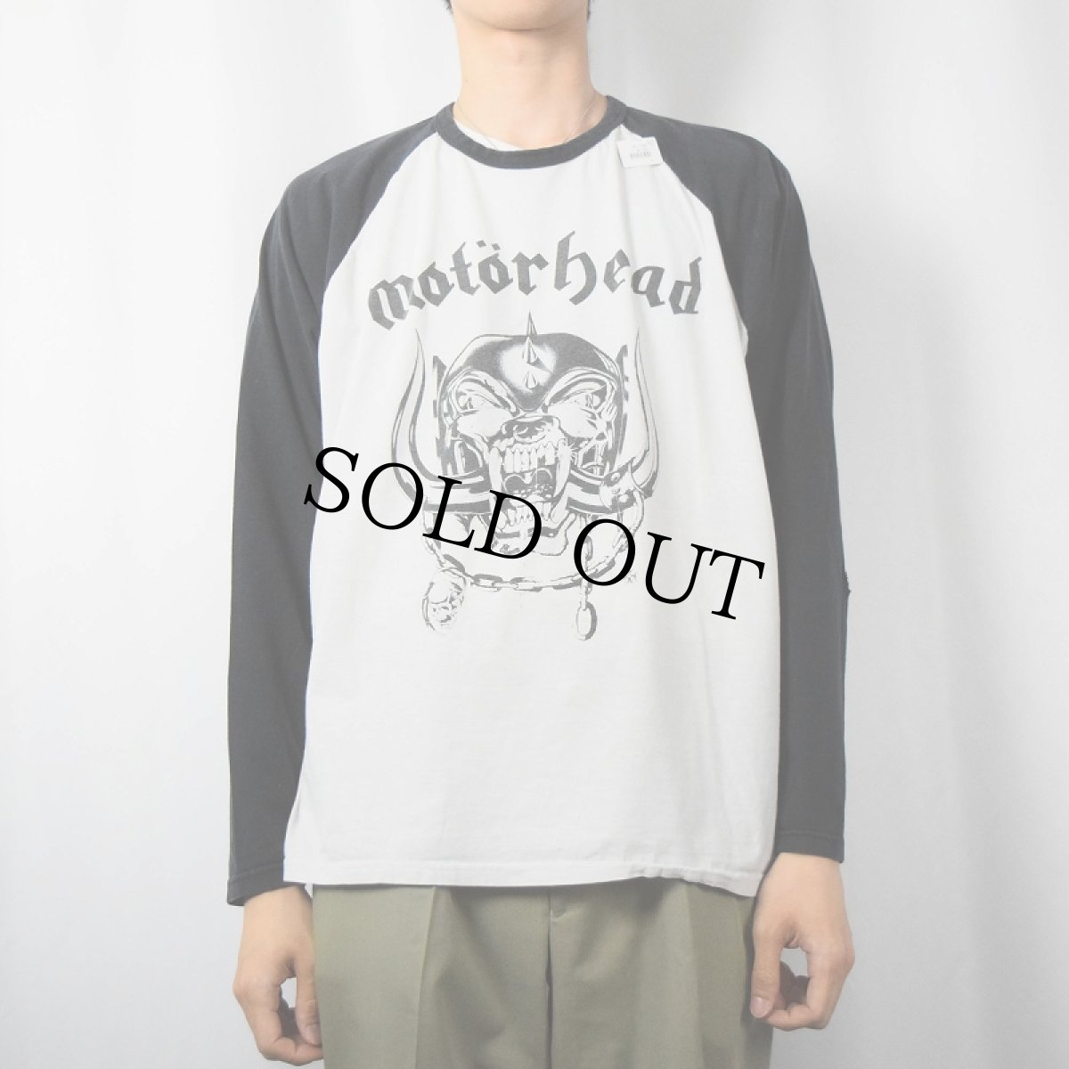 画像2: Motorhead ロックバンドプリントラグランTシャツ XXL (2)