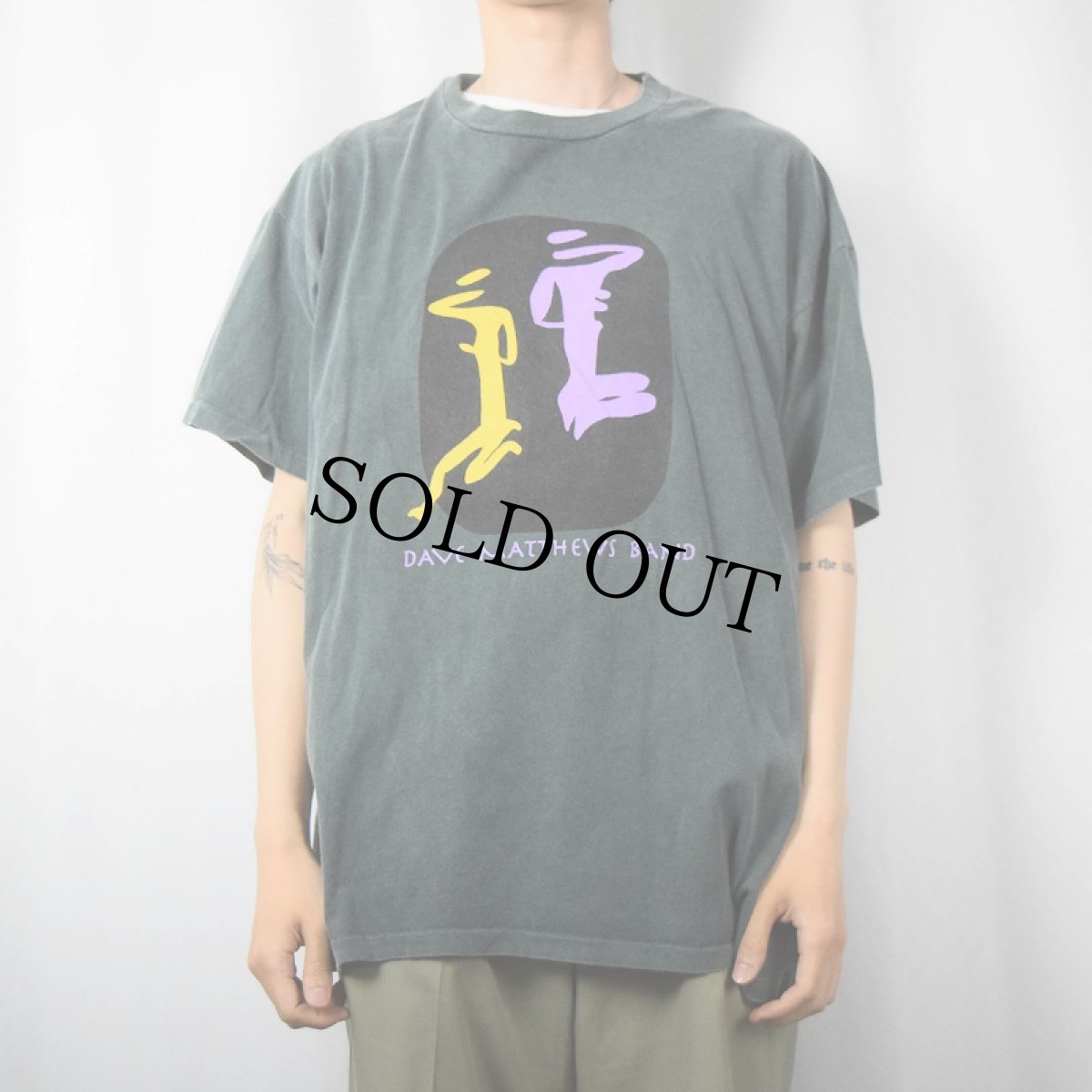 画像3: 90's Dave Matthews Band USA製 ロックバンドプリントTシャツ XL (3)