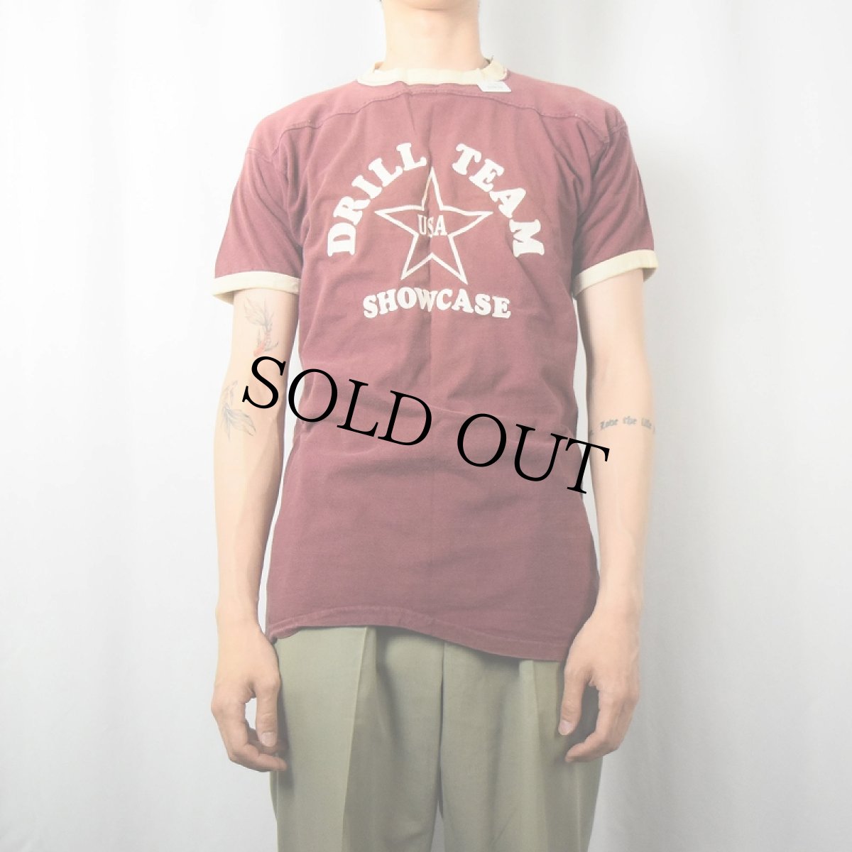 画像2: 70〜80's "DRILL TEAM USA SHOWCASE" フットボールTシャツ (2)