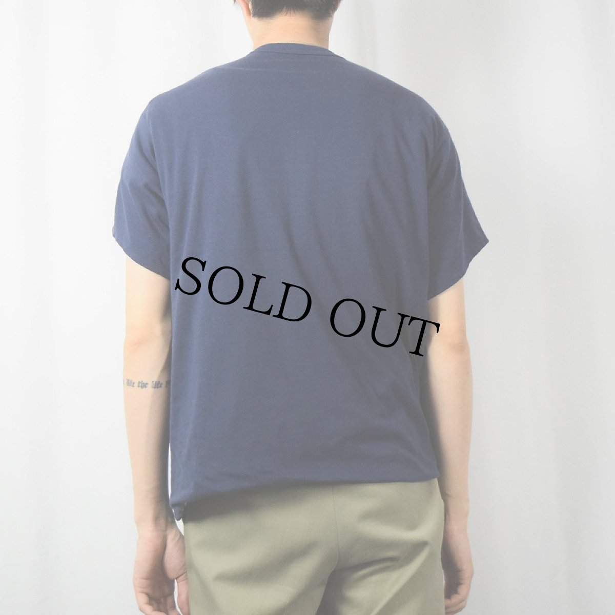 画像4: 70〜80's "St. Viator Phys. Ed." ダブルフェイス リバーシブルTシャツ NAVY (4)