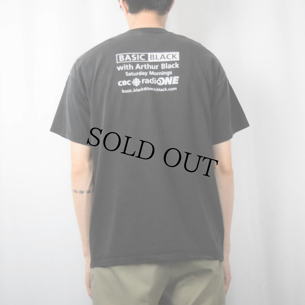 画像4: BASIC BLACK with Arthur Black ラジオ番組プリントTシャツ L (4)