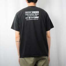 画像4: BASIC BLACK with Arthur Black ラジオ番組プリントTシャツ L (4)