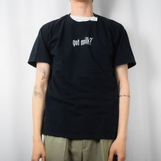 画像2: "got milk?" キャンペーンプリントTシャツ BLACK M (2)