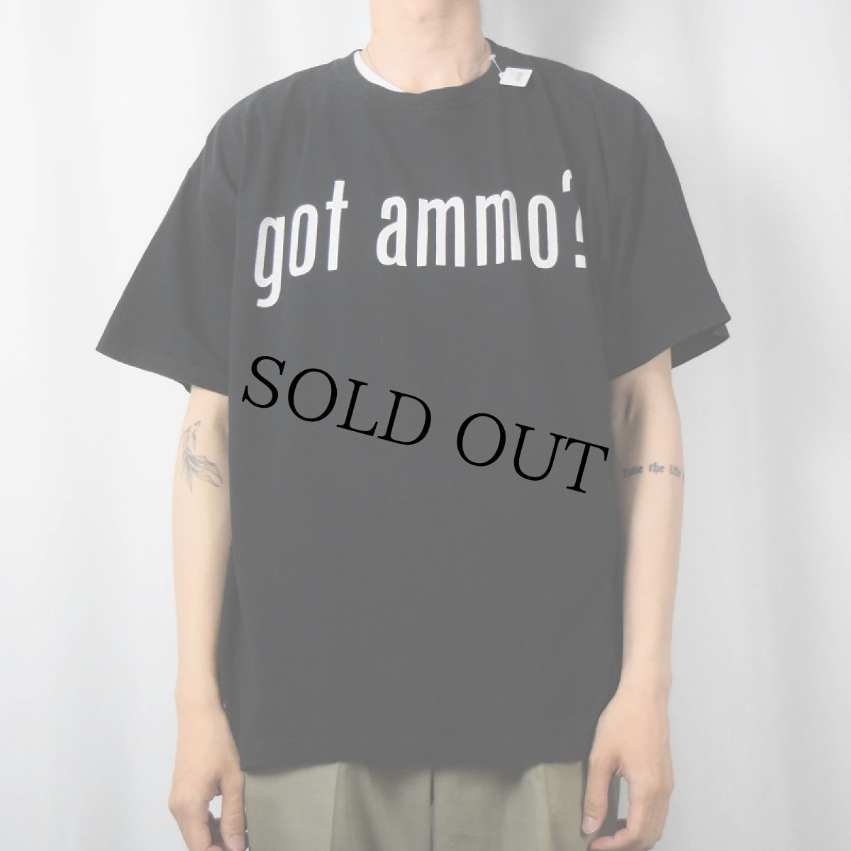 画像2: "got ammo?" パロディプリントTシャツ BLACK XL (2)