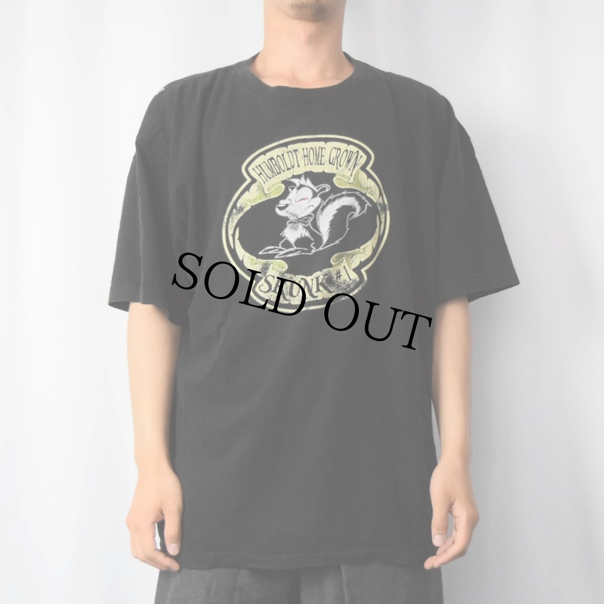画像2: Humboldt スカンクプリントTシャツ BLACK XL (2)