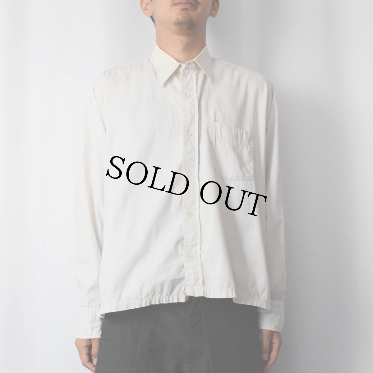 画像2: 50's WINGS ROCKRT コットンシャツ SIZE16 1/2-3 (2)