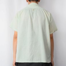 画像3: 50〜60's Sportswear シアサッカーオープンカラーシャツ M (3)